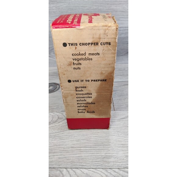 Vintage Keystone Food and Meat Chopper, Keyco Products, Inc., No. 1-0 in Box-USA - Picture 11 of 15